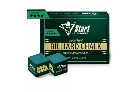Мел Startbilliards 4 звезды зеленый (12шт) Мел Startbilliards 4 звезды зеленый (12шт)